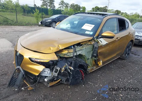 2022 Alfa Romeo Stelvio Veloce Ti Awd из США, поврежденный, VIN ZASPAKBNXN7D26328